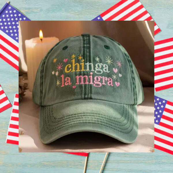Abolish-ICE-Hat,-Embroidered-Chinga-La-Migra-Hats