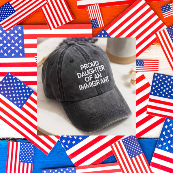 Abolish-ICE-Hat,-Embroidered-Proud-Daughter-of-an-Immigrant-Hat