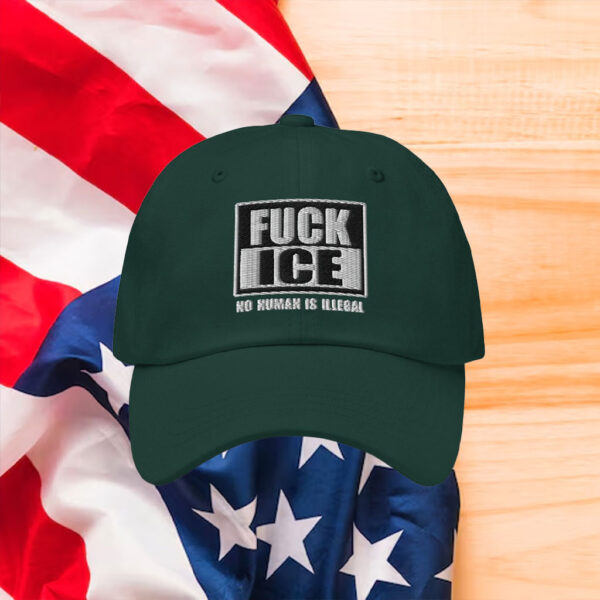 Abolish-ICE-Hat,-Fuck-ICE-No-Human-Is-ILLEGAL-Hat