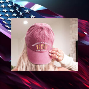 Abolish-ICE-Hat,-No-Human-Is-ILLEGAL-ABOLISHICE-Caps