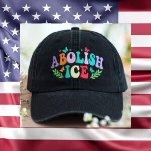 Abolish-ICE-Hat,-Rainbow-Cap