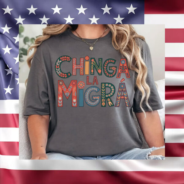 Abolish-ICE-Shirt,-Chinga-La-Migra,-Anti-ICE-Tees