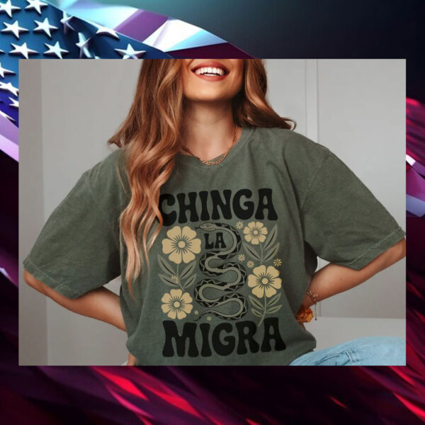 Abolish-ICE-Shirt,-Chinga-La-Migra-T-Shirt-usa