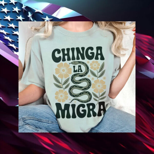 Abolish-ICE-Shirt,-Chinga-La-Migra-T-Shirts