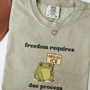 Abolish ICE Shirt, Frog Comfort Colors Shirt us