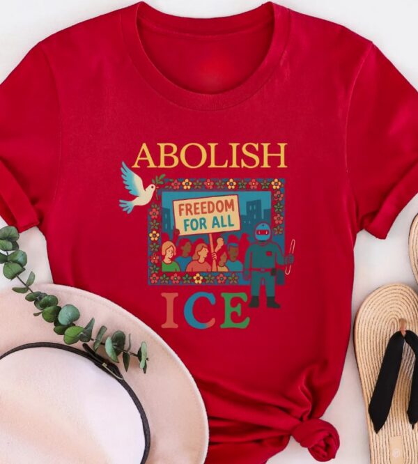Abolish ICE Shirt, No Human Is Illegal Tee american