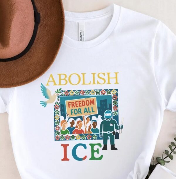 Abolish ICE Shirt, No Human Is Illegal Tee us