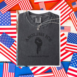 Abolish-ICE-T-Shirt,-Abolish-ICE-No-Human-Is-Illegal-Tee-Shirt-us
