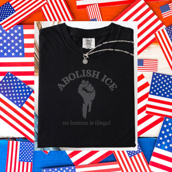 Abolish-ICE-T-Shirt,-Abolish-ICE-No-Human-Is-Illegal-Tee-Shirts-us