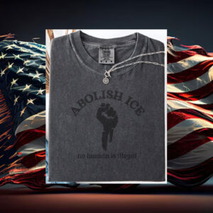 Abolish-ICE-T-Shirt,-No-Human-Is-Illegal-Tee-us