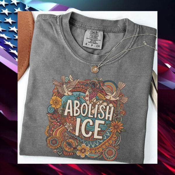 Abolish-Ice-Shirt,-No-Human-Is-Illegal-Human-Rights,-Anti-ICE-Tees