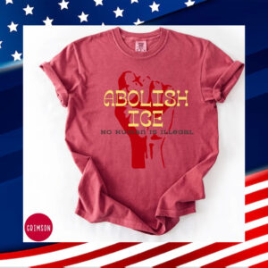 Abolish-Ice-Shirt,-No-Human-Is-Illegal-T-Shirt-us